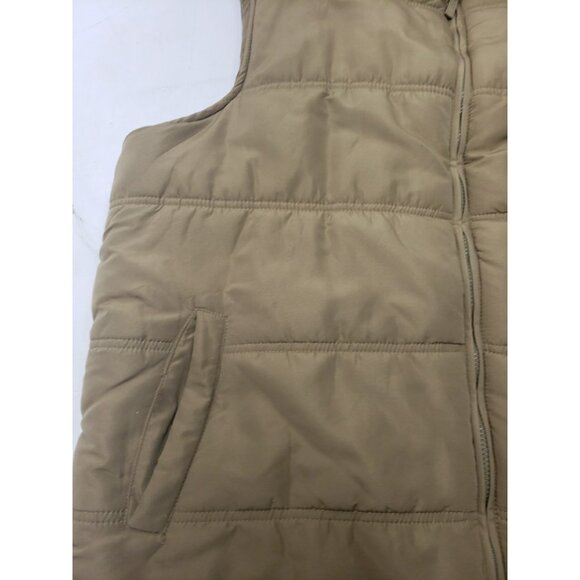 Field & Stream Sleeveless Vest Full Zip Tan Puffer Lined Pockets Size XXL - Picture 6 of 16